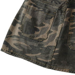 Women's Camouflage Denim Mini Skirt