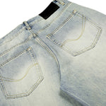 Men's Heavy-Washed Distressed Loose Straight-Leg Denim Pants