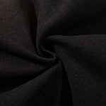 Artistic Brown Fade Geometric Stitching Black Denim Wide Leg Jeans