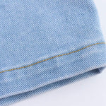 Button-Front Strappy Denim Maxi Dress