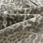 Retro Leopard Baggy Bermuda Shorts