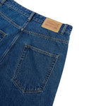 Old Money Style Dark Blue Straight‑Leg Vintage Denim Jeans