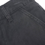 Washed Vintage Distressed High Waist Relaxed Wide Leg Draped Pants