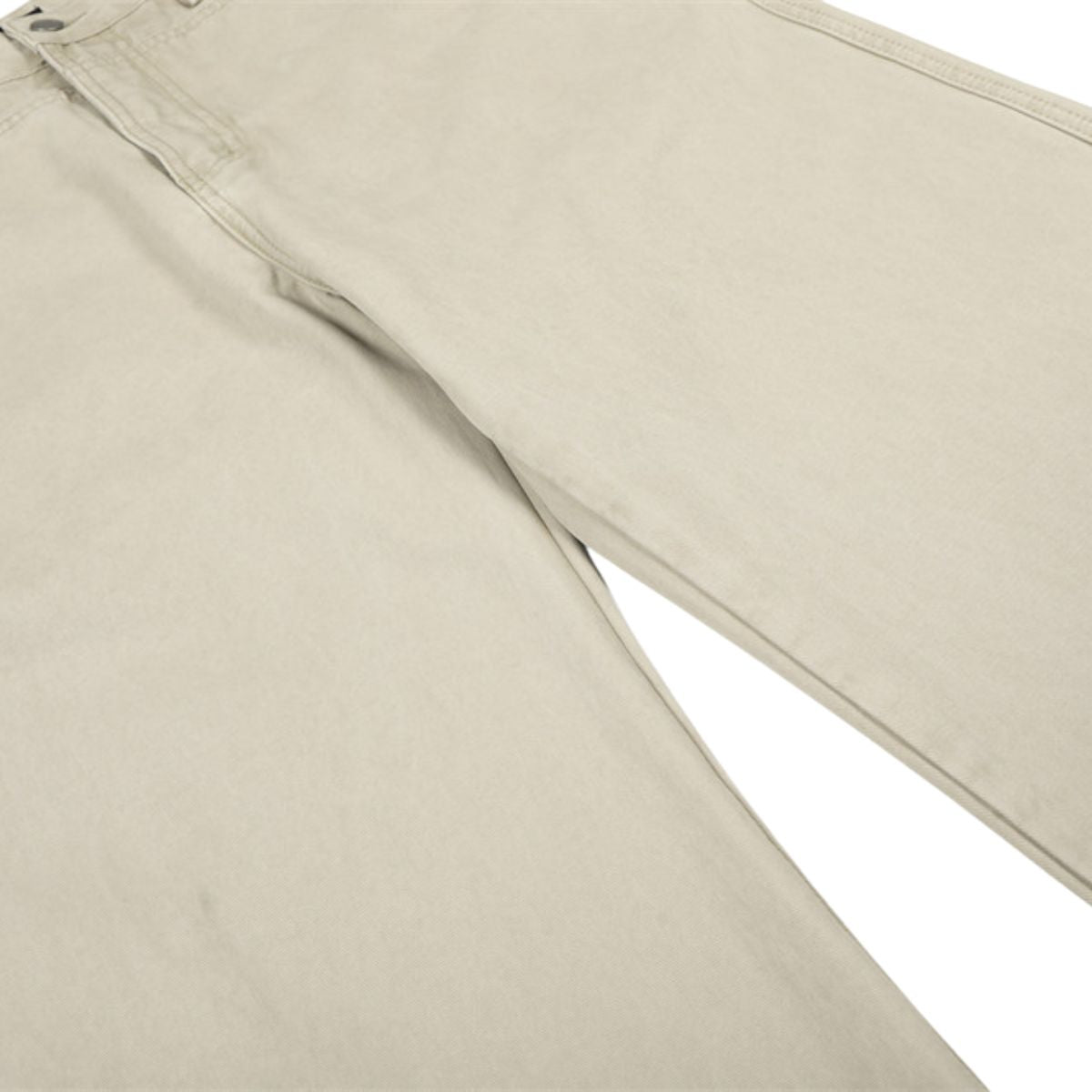 Vintage Scimitar-Wash Pleated Loose-Fit Wide-Leg Pants