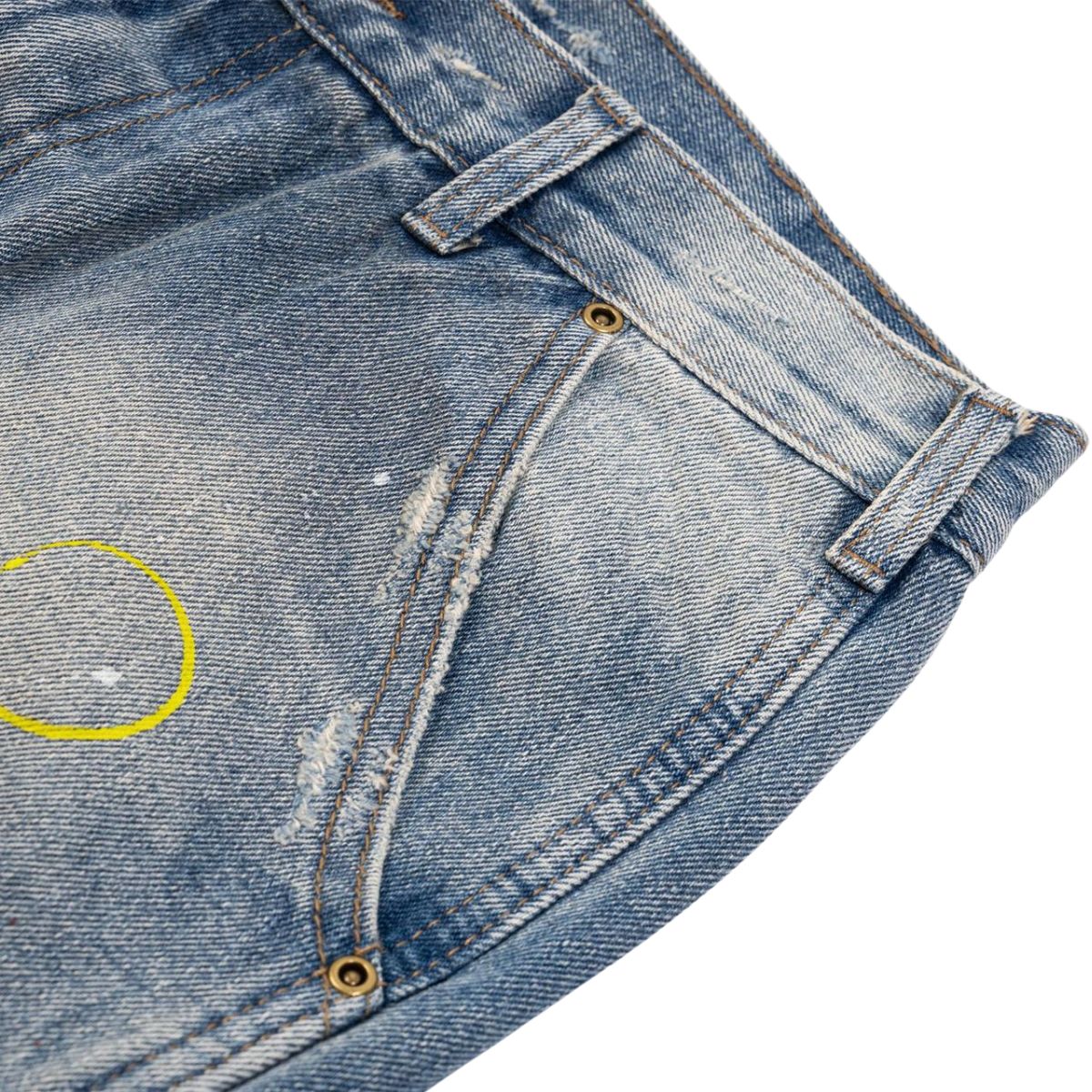 Pantalones vaqueros holgados con estampado de serpiente