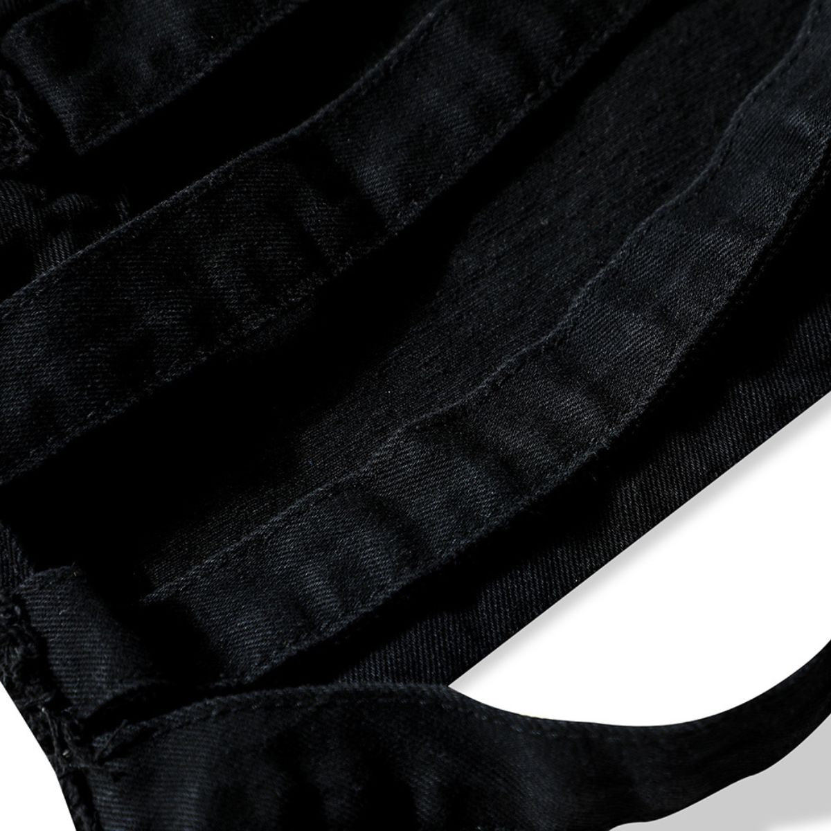 Distressed Cut-Out Denim Hooded Vest