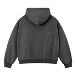 Vintage 370G Brushed Cotton Snow‑Washed Boxy Drop‑Shoulder Hoodie