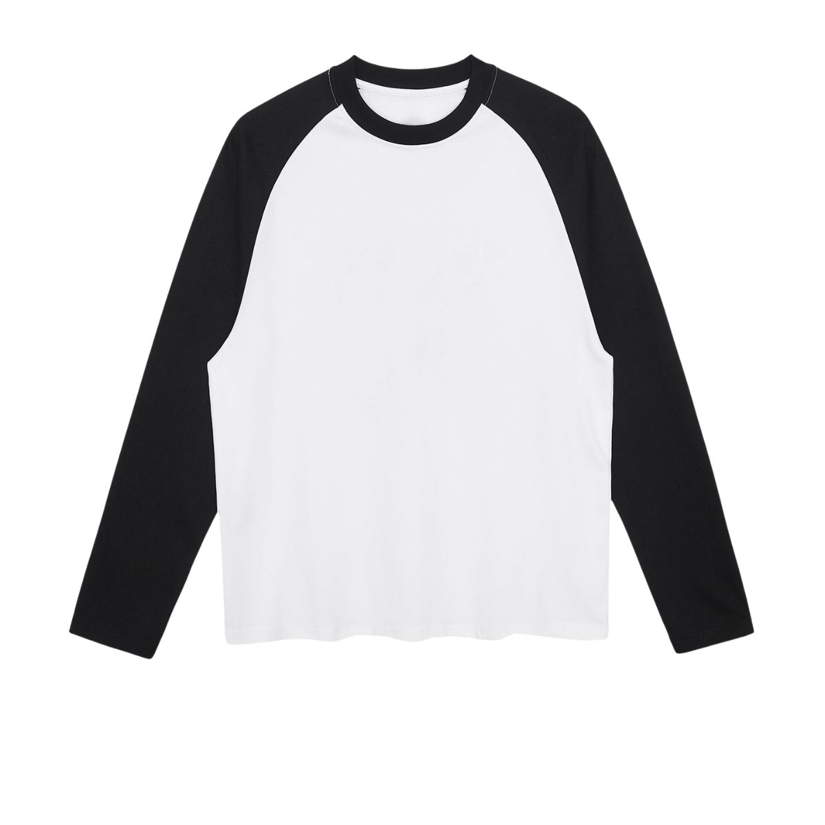 Relaxed Contrasting Colors Raglan Long Sleeve Top 270gsm