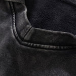 Boxy‑Fit Small V‑Neck Polo Cotton Sweatshirt
