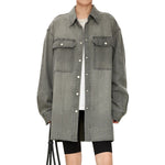 Vestido midi vaquero sin mangas con botones y aberturas en la parte delantera