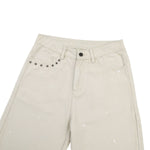 Star Studded Splash Ink Flare Pants