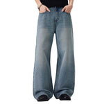 Light Blue Vintage Wash Baggy Jeans