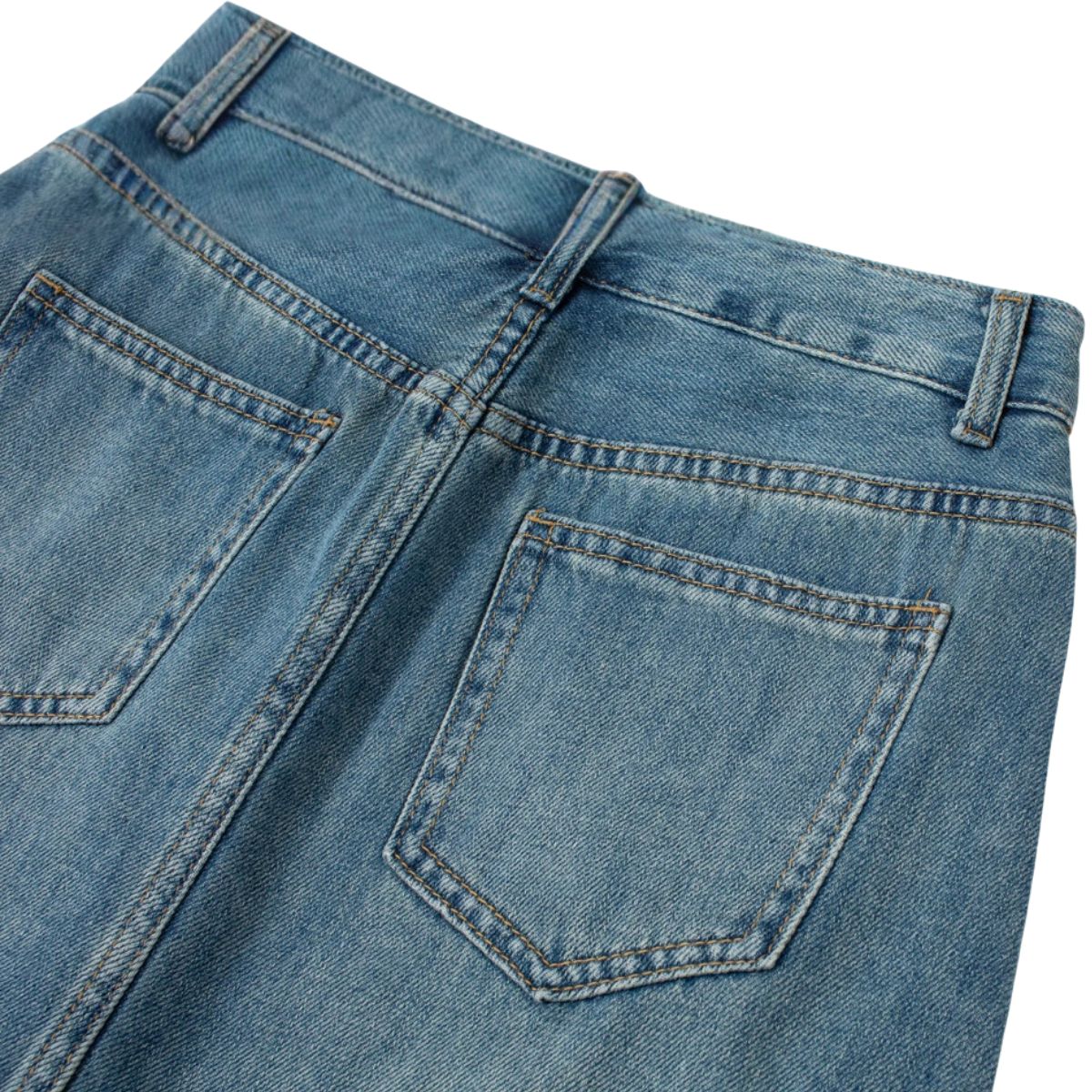 Rhinestone Embellished Paint-Splattered Mini Skirt