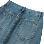 Rhinestone Embellished Paint-Splattered Mini Skirt