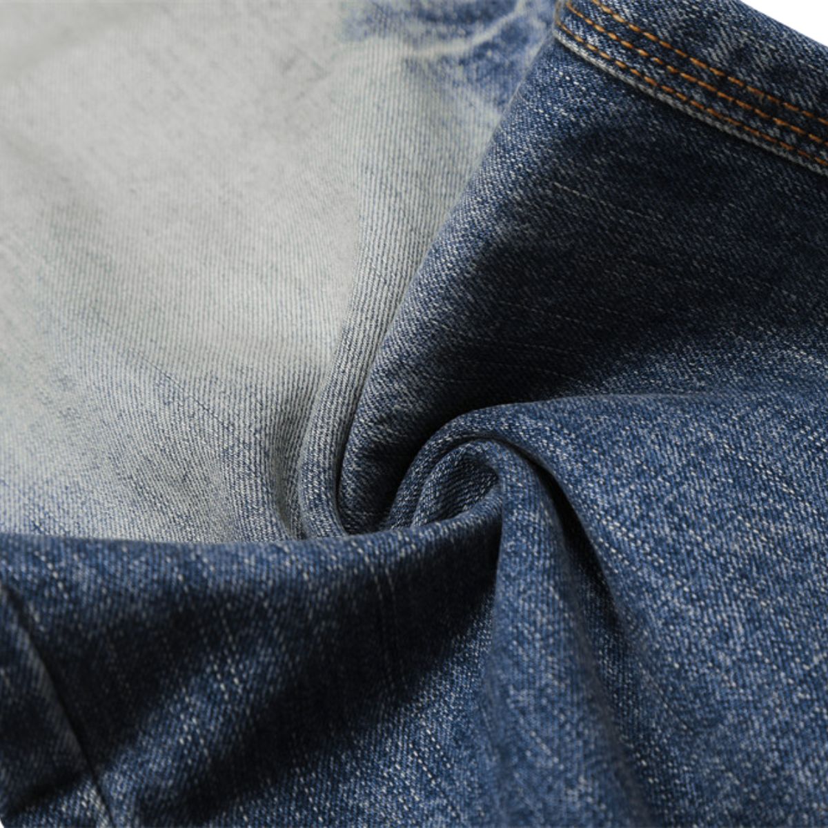 Men's Punk Washed Loose Straight Denim Pants Vintage Casual