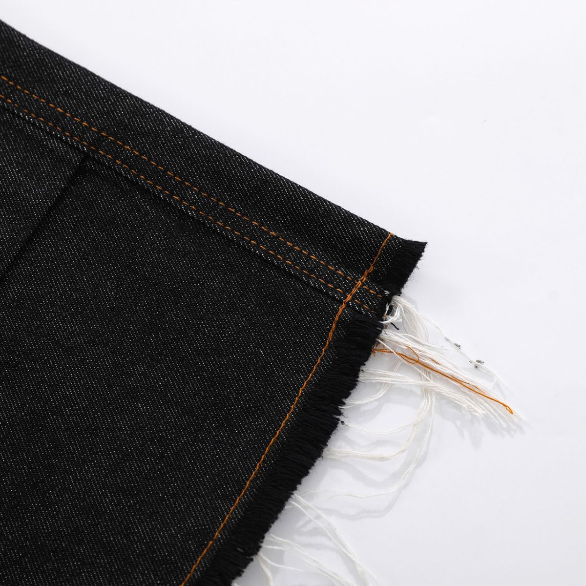 Raw Indigo Multi-Pocket Layered Denim Bermuda Shorts
