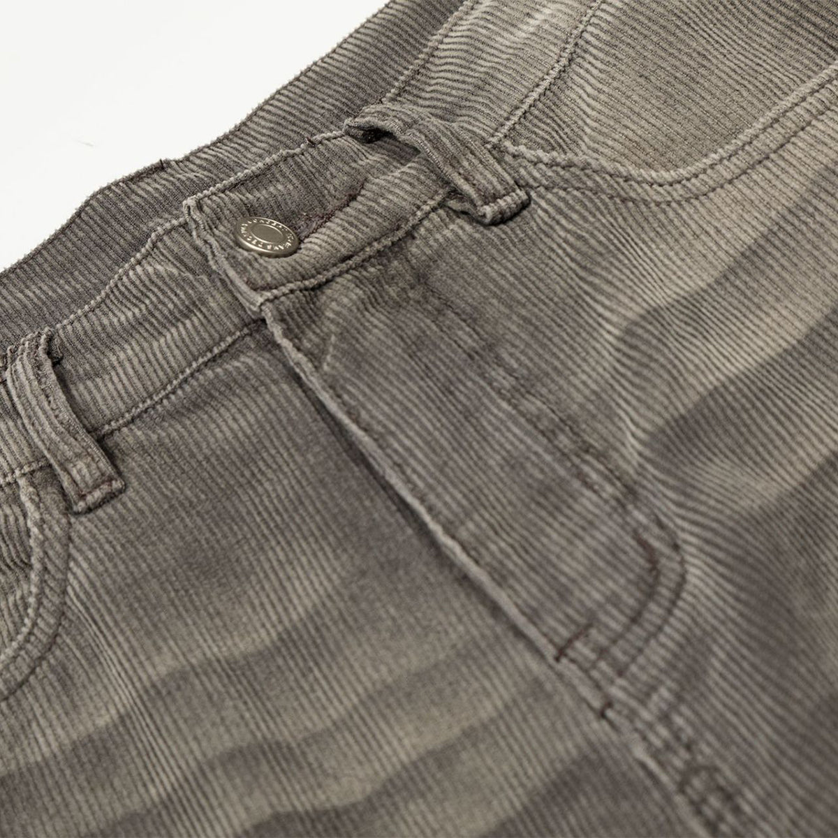 Faded Grey Vintage Wash Wide-Leg Jeans