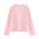 Spray Wash Cotton Relaxed Fit Long Sleeve Tee