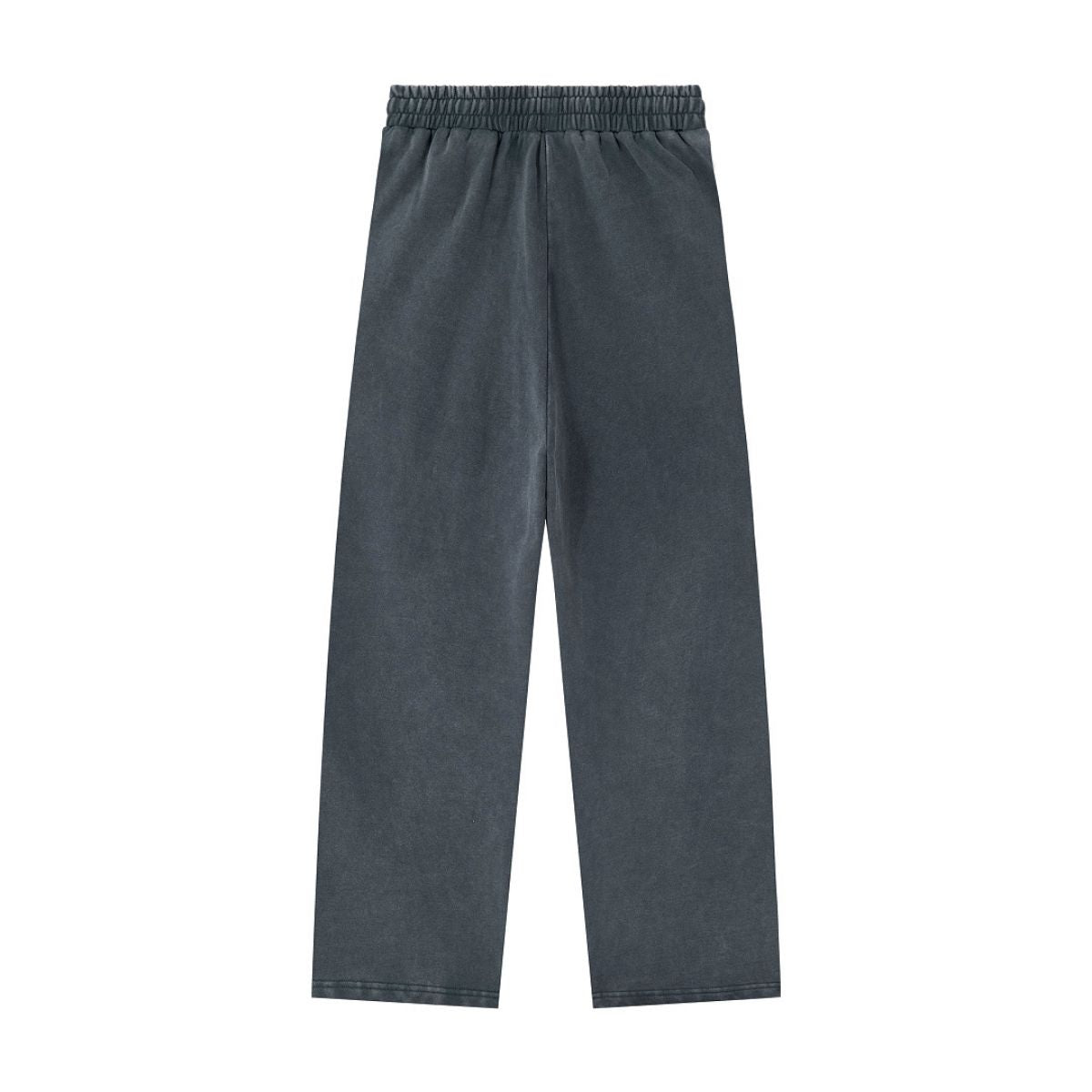 Heavyweight Cotton Washed Distressed Terry Wide‑Leg Pants