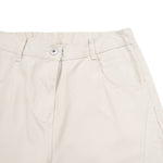 Pantalones de algodón con pierna ancha y color liso