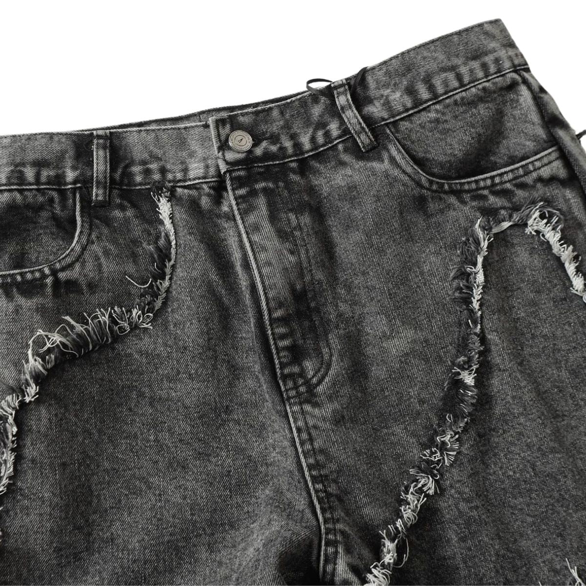 Smoke Rise Trap Denim Raw Trim Flare Jeans