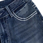 Women'sEmbroidered Y2K High Waist Stretchy Flared Jeans