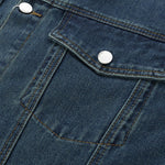Hong Kong Style Vintage Washed Denim Jacket