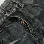 Hand-Rubbed Whisker Premium High Street Loose Straight Jeans