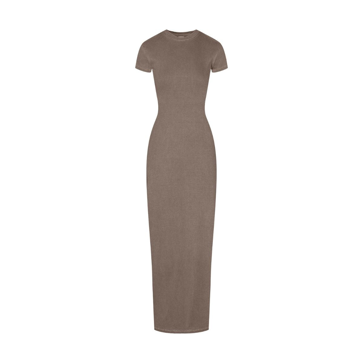 Vintage Wash Ribbed Tee Maxi Dress