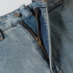High Street Wide Leg Deconstructed Vintage Washed Loose Jeans