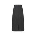 Falda larga de corte A con lavado a la piedra