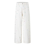 Vintage Rhinestone Straight Leg Jeans