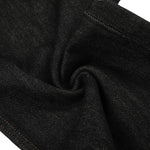 Raw Black Relaxed Straight Leg Vintage Denim Jeans