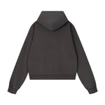 Washed Distressed Loose Casual Hoodie