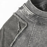 Vintage Washed Patchwork Short Sleeve Chest Pocket Tee