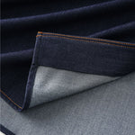 Short-Sleeve Belted Denim Knee-Length Shirtdress