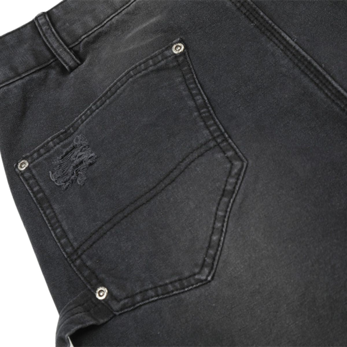 Men's Distressed Punk Cargo Pants �Loose Wide-Leg Streetwear