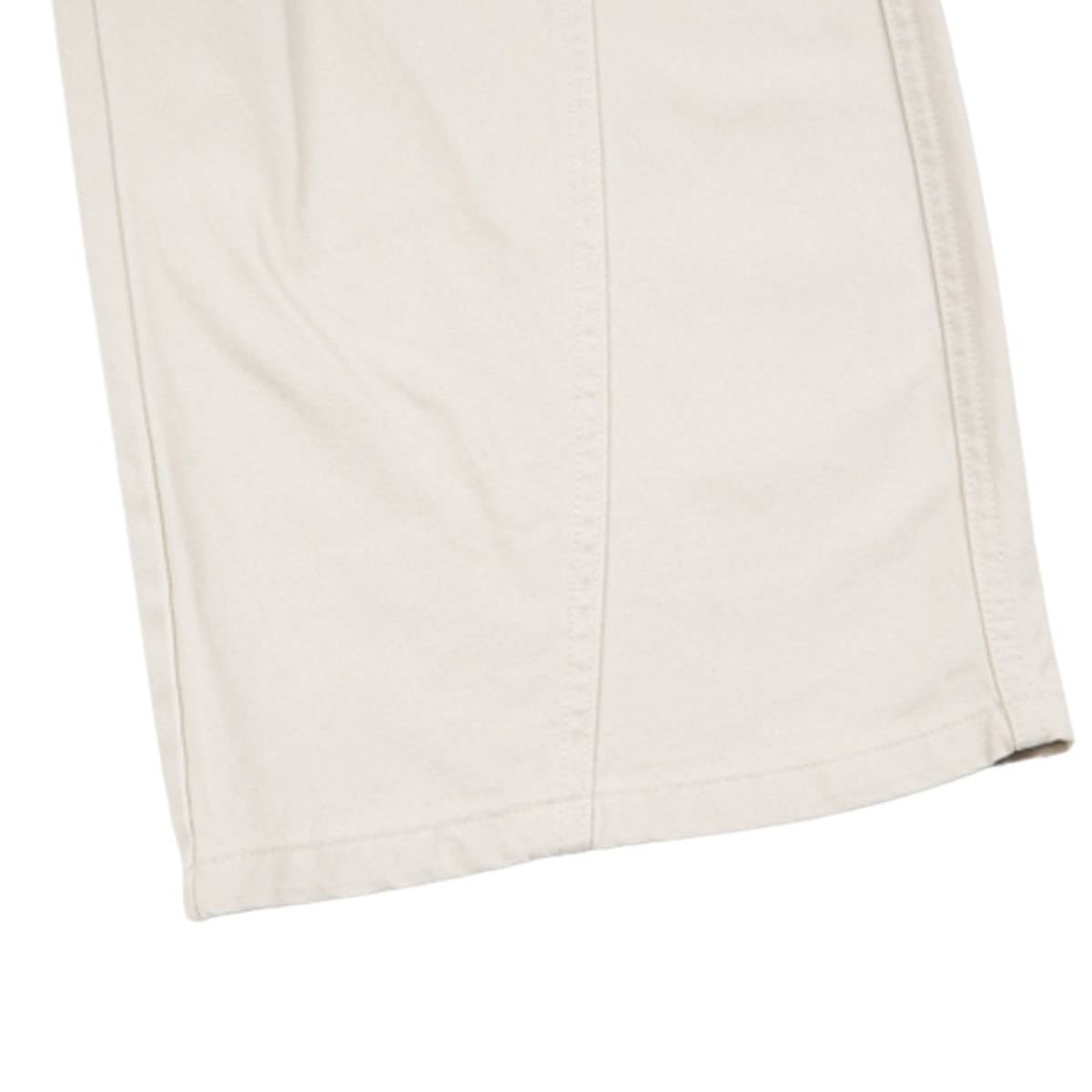 Pantalones de algodón con pierna ancha y color liso