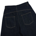 Patchwork Wide-Leg Cropped Denim Jeans