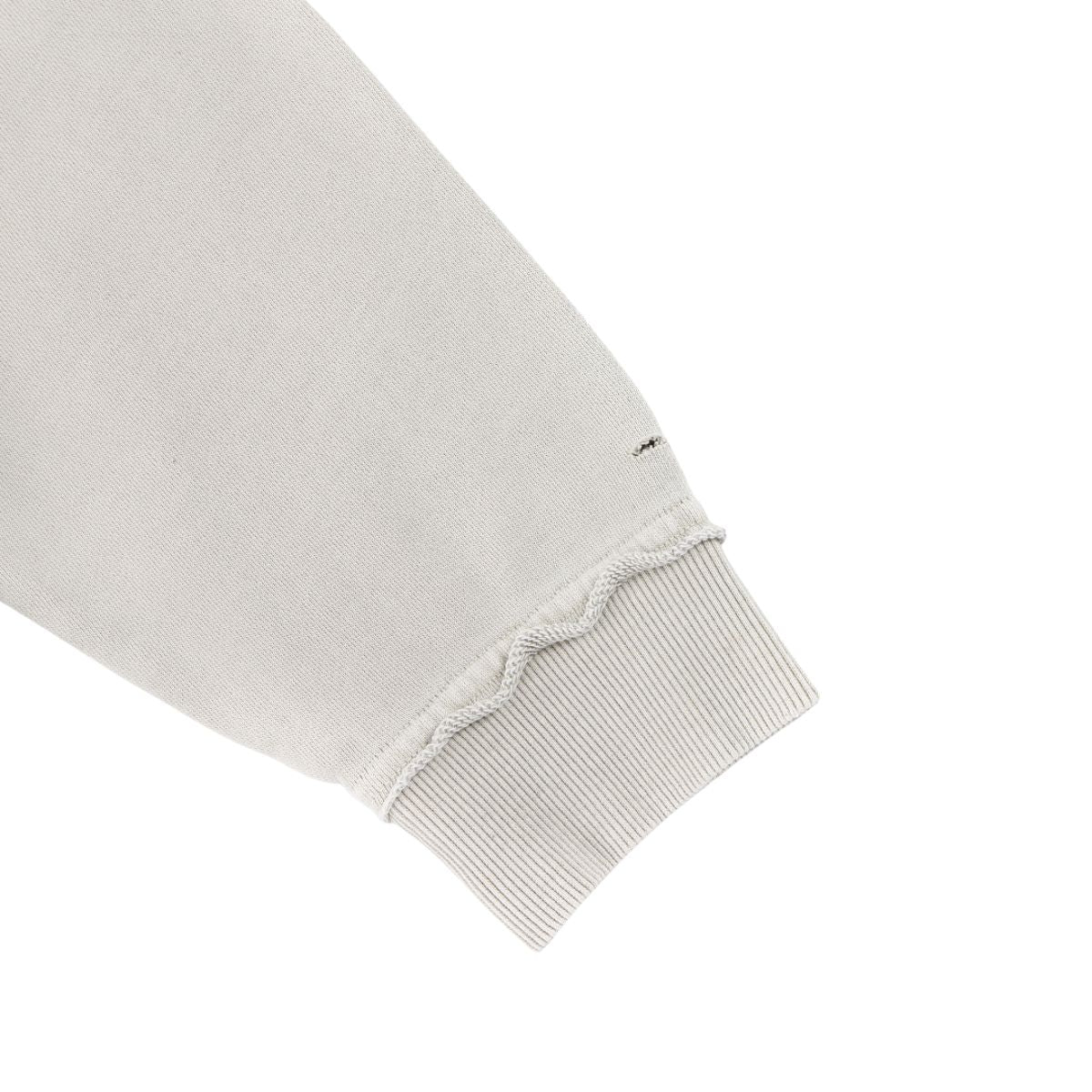 Loose Crew Neck Raw Edge Washed Sweatshirt