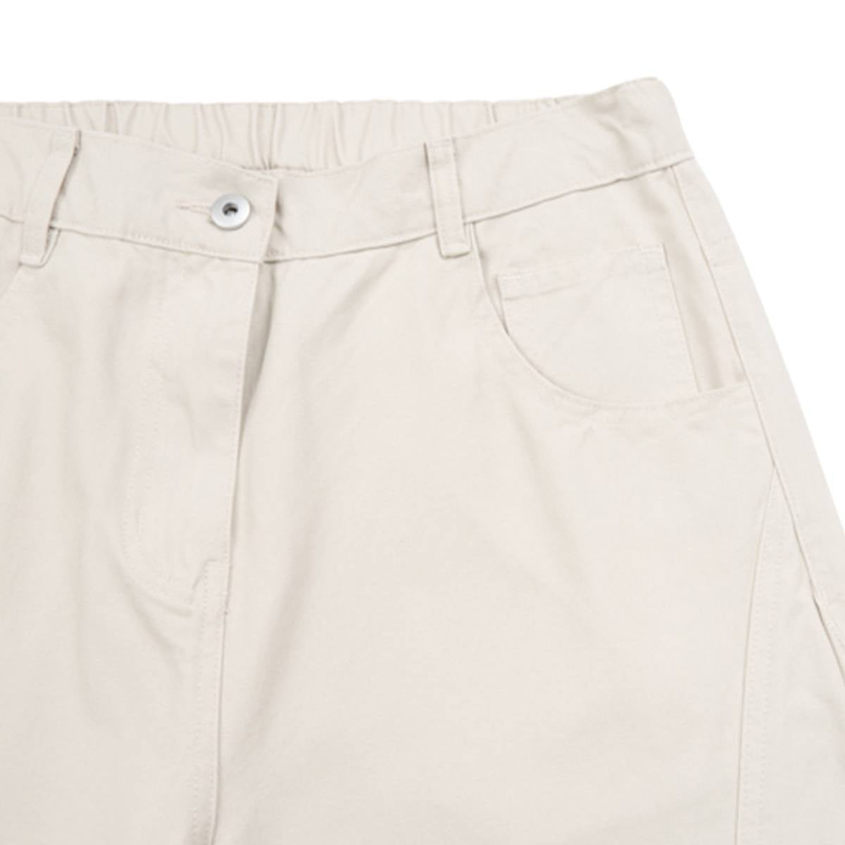 High Waist Structured Seam Relaxed Draped Wide Leg Pants