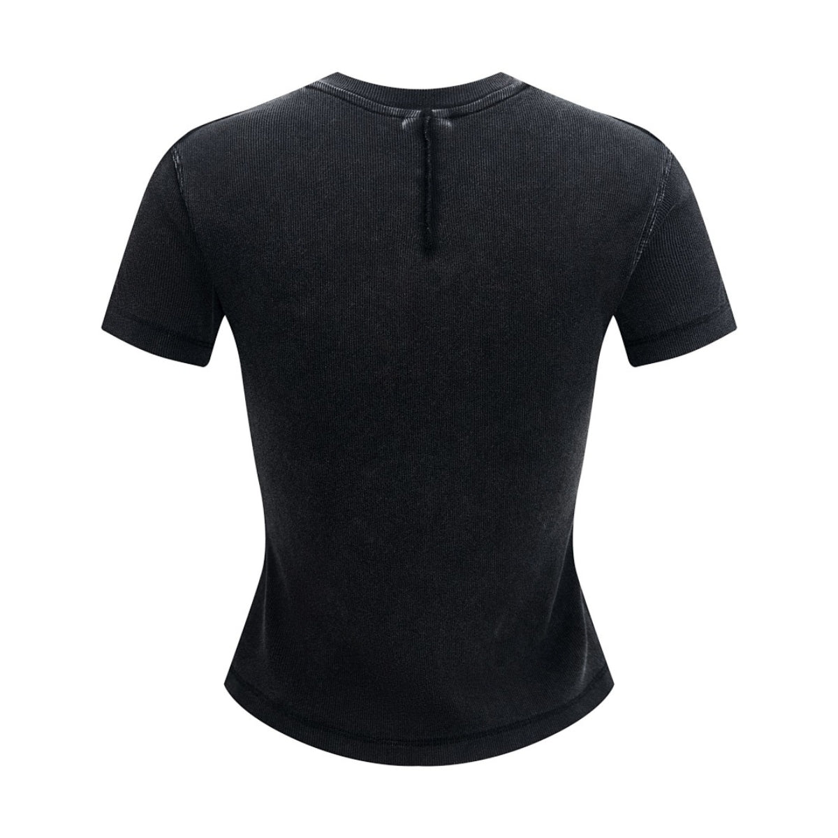 Women’s Retro Wash Fitted Stand Collar Tee
