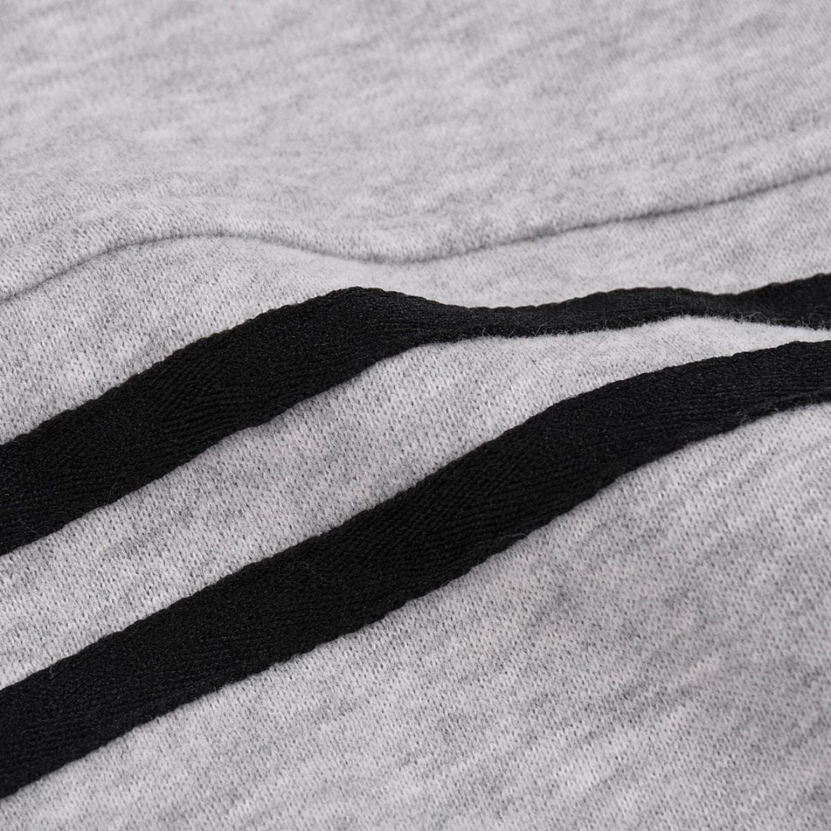 Snow Wash Broken-Seam Color Contrast Webbing Fleece Hoodie