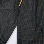 Vintage Plaid Wide Leg Relaxed Drawstring Pants