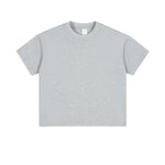 Camiseta de algodón de color liso para mujer de 7.8 oz