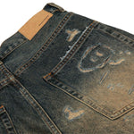 Smoke Rise Relaxed Fit Dirty Wash Ripped Jeans