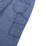 Vintage Washed Faded French‑Blue Wide‑Leg Pants