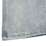 Gradient Washed High Rise Curved Leg Loose Wide Leg Denim Jeans