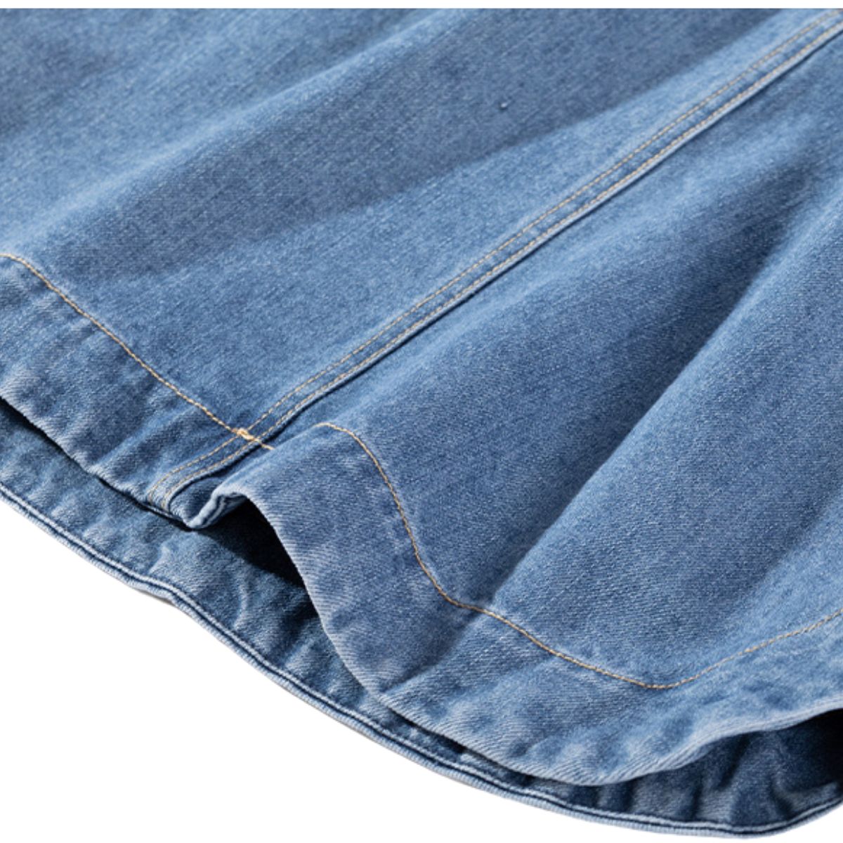 Women's Denim Bow Strappy Mini Dress