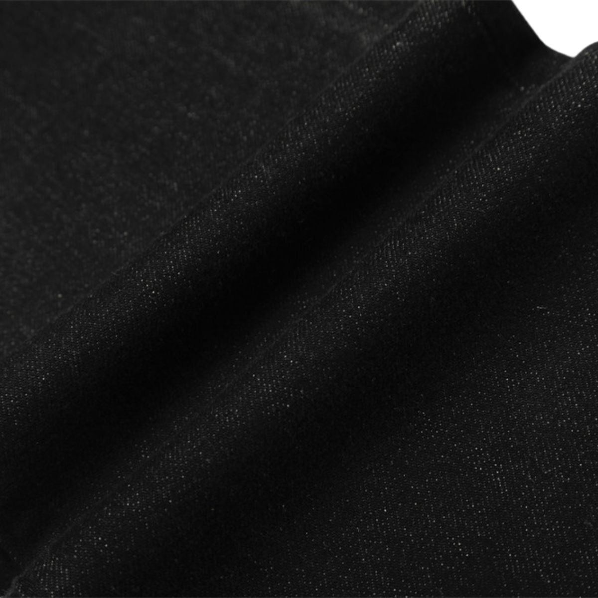 Men's Raw Denim Flare Straight Pants Clean Fit Minimal Street